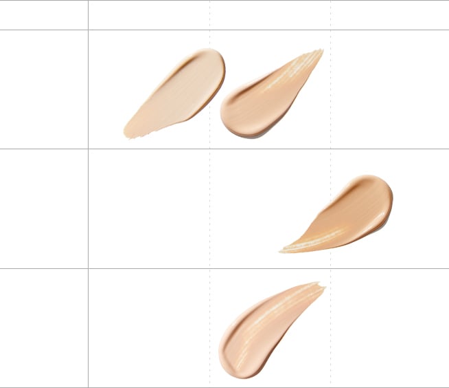 Neo Cushion Mewy Color Shade - Product color guide according to skin tone and brightness